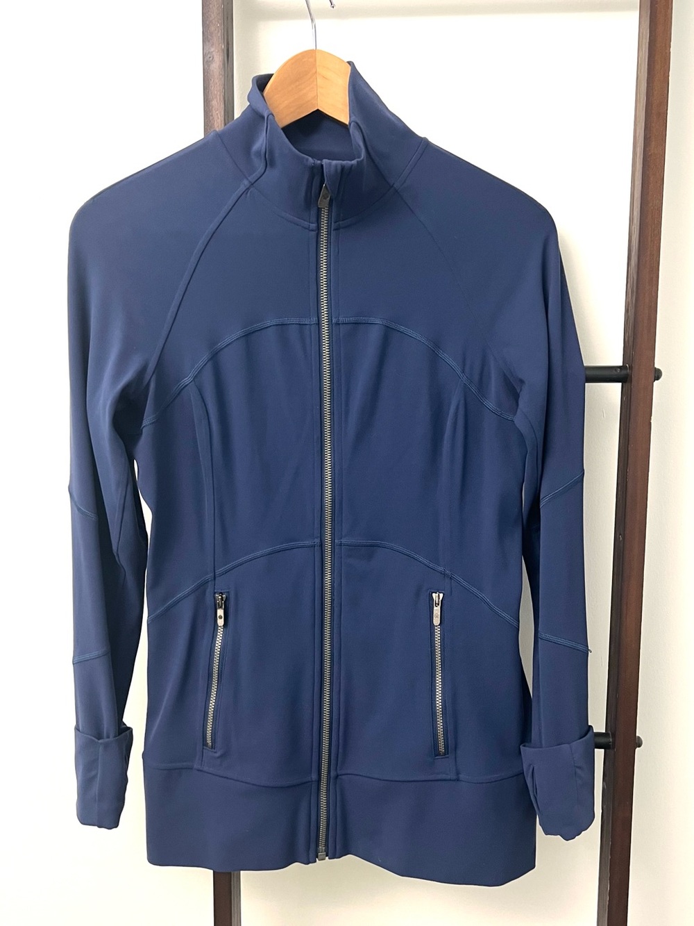Lululemon Dark Blue Full-Zip Athletic Jacket